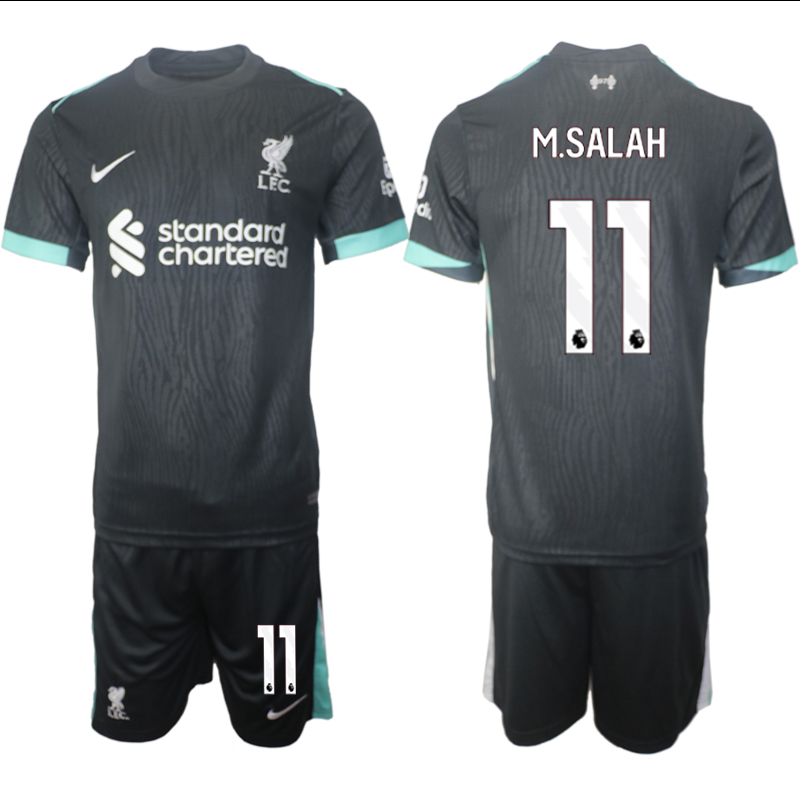 Men 2024-2025 Club Liverpool away Black 11 Soccer Jersey